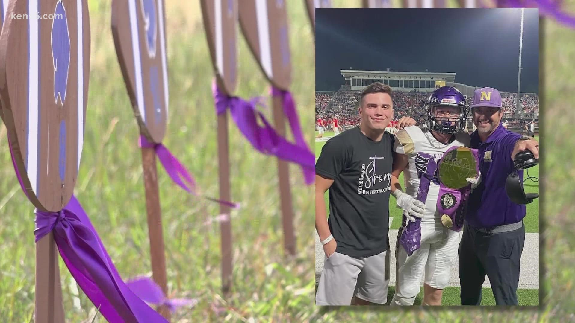 Triston Cervantes, who plays football for Navarro High, was still hurting from a game a month earlier when he sustained a concussion at practice.