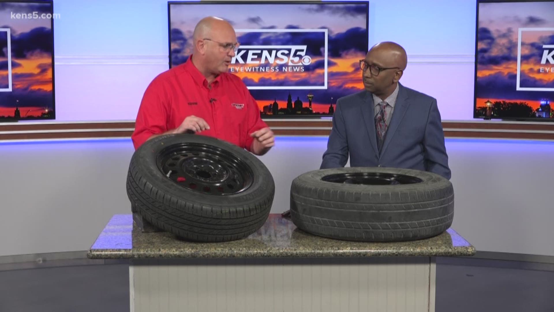 With temperatures heating up across Texas, you want to make sure your tires are ready for those summertime road trips. Kevin Robinson from Discount Tire stops by the KENS 5 studio to talk about summer tire safety.