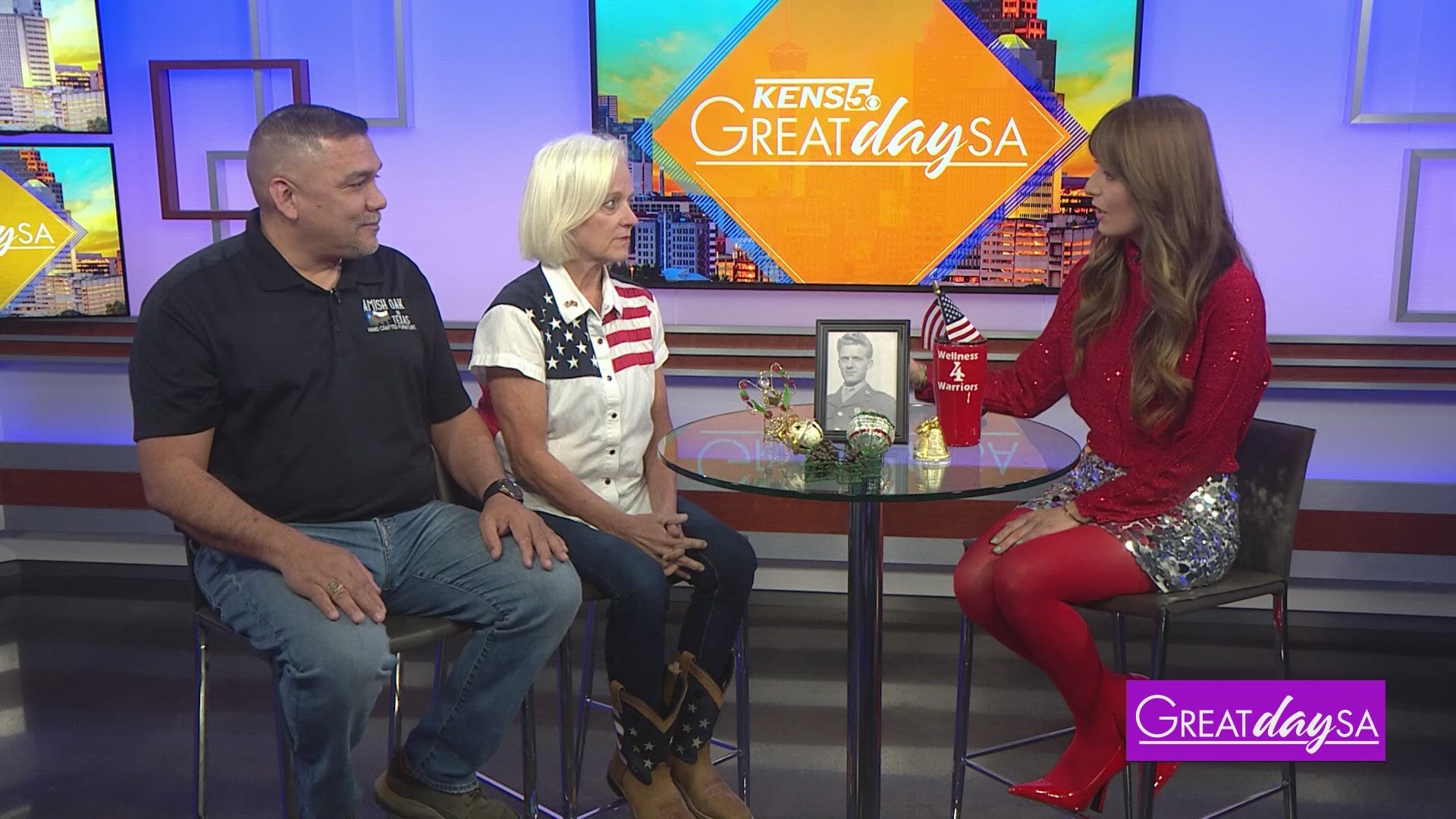 Shaunnesy Rodriguez & Richard Zavala with Wellness 4 Warriors chat with Roma on how you can "adopt" a Veteran this holiday season.