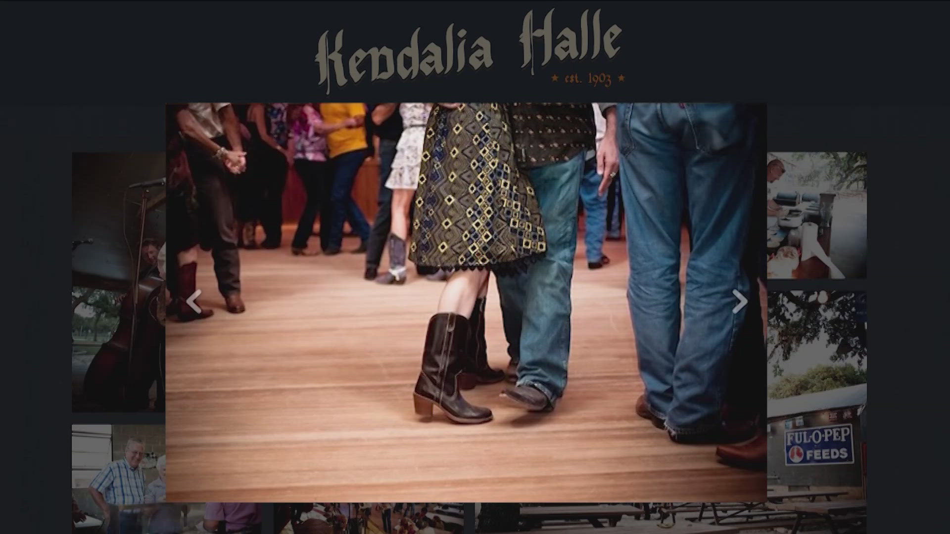 Kendalia Halle was built in 1903 and is one of the oldest dance halls in the Texas Hill Country.