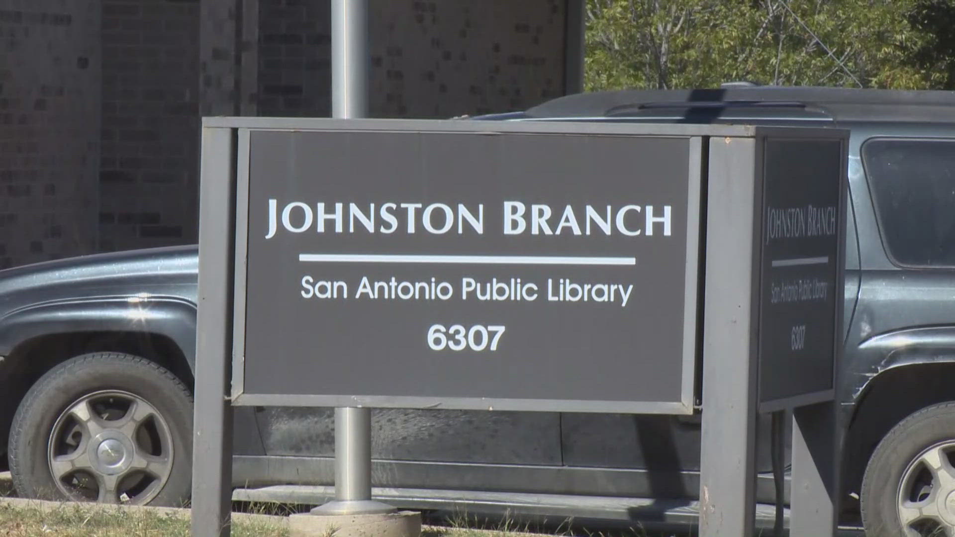 The incident happened near the end of the day at Johnston Library on Sun Valley. Officials say the worker is doing ok, and was treated for injuries at the scene.