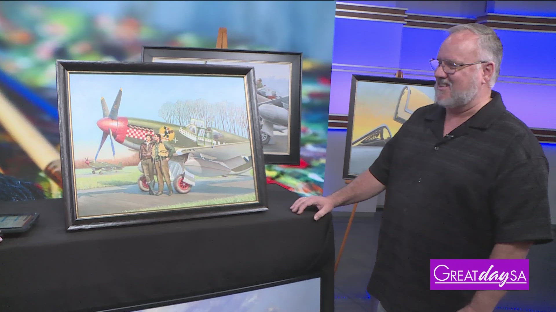 Veteran & Artist Mark Winter shares his aviation-themed paintings.