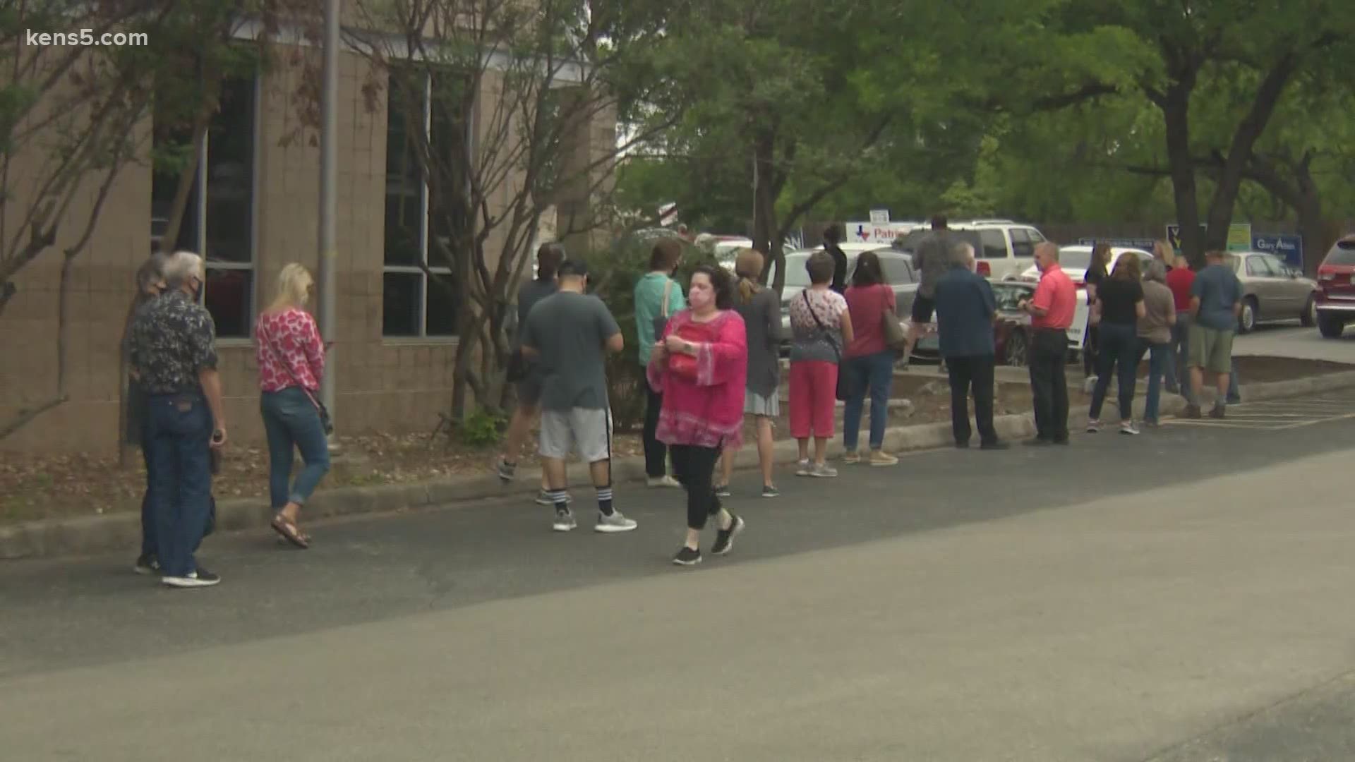San Antonians rushed to local libraries and municipal buildings to get their ballot in before election day.