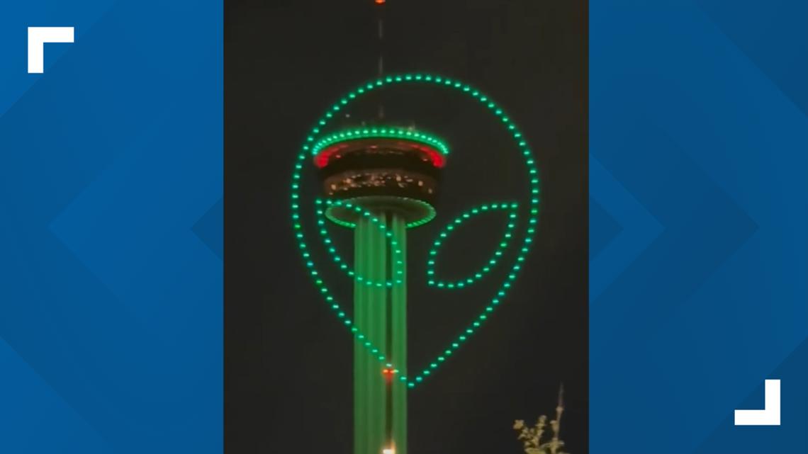 Close encounters of the Wemby kind: Drone show lights up San Antonio sky after Spurs punch ticket to NBA Finals