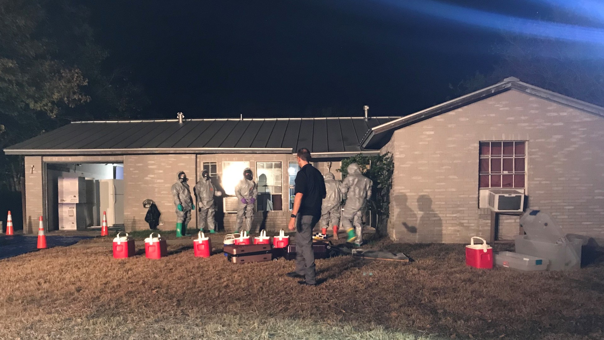 The Bexar County Sheriff says deputies found about $29 million worth of meth and all the materials needed to process it inside a house.