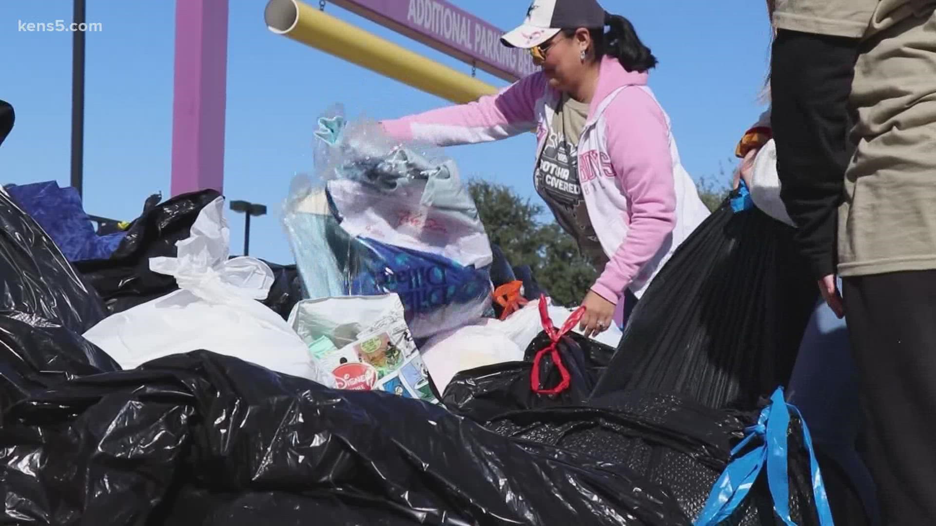 The collection drive brings in at least 60,000 pounds of donations each year.