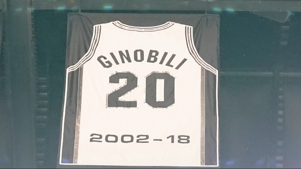 hotel escarcha Paseo Ceremony to retire Manu's jersey number made for special, poignant moment  in San Antonio sports history | kens5.com