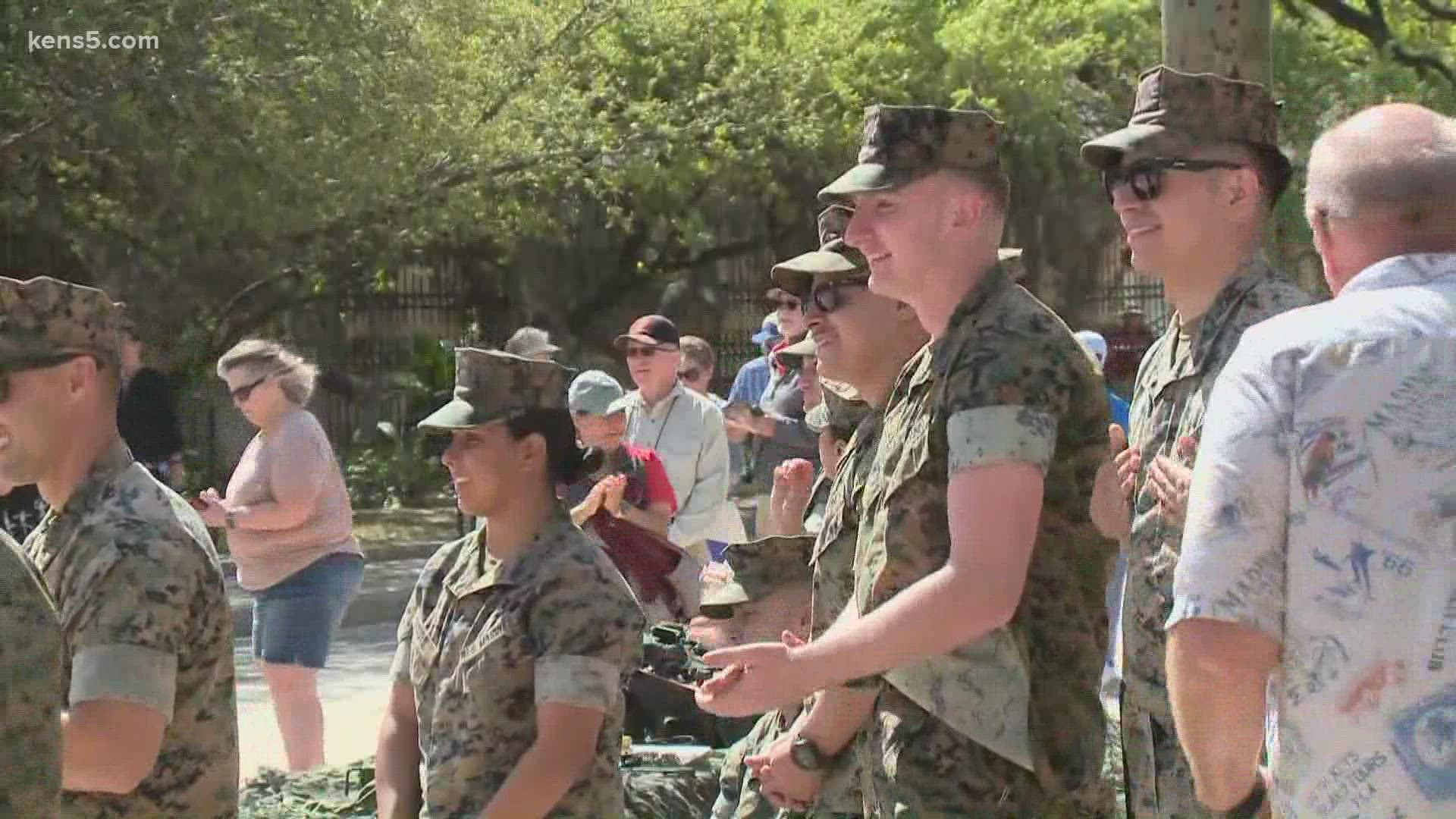The free event allowed people to meet with marines and view some of the latest military equipment.