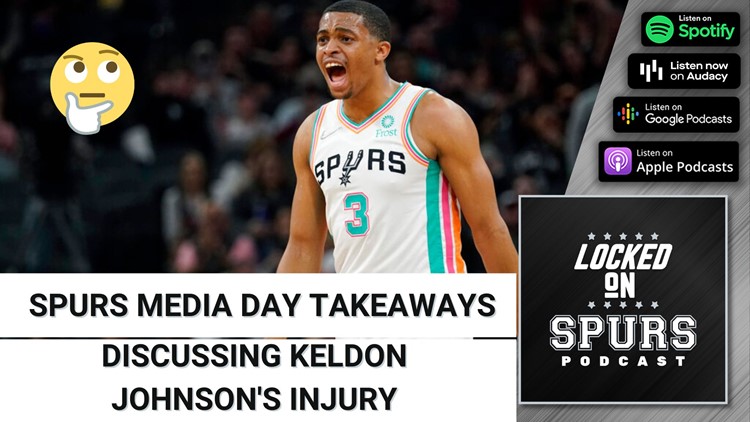 Spurs Media Day takeaways and discussing Keldon Johnson's shoulder injury | Locked On Spurs