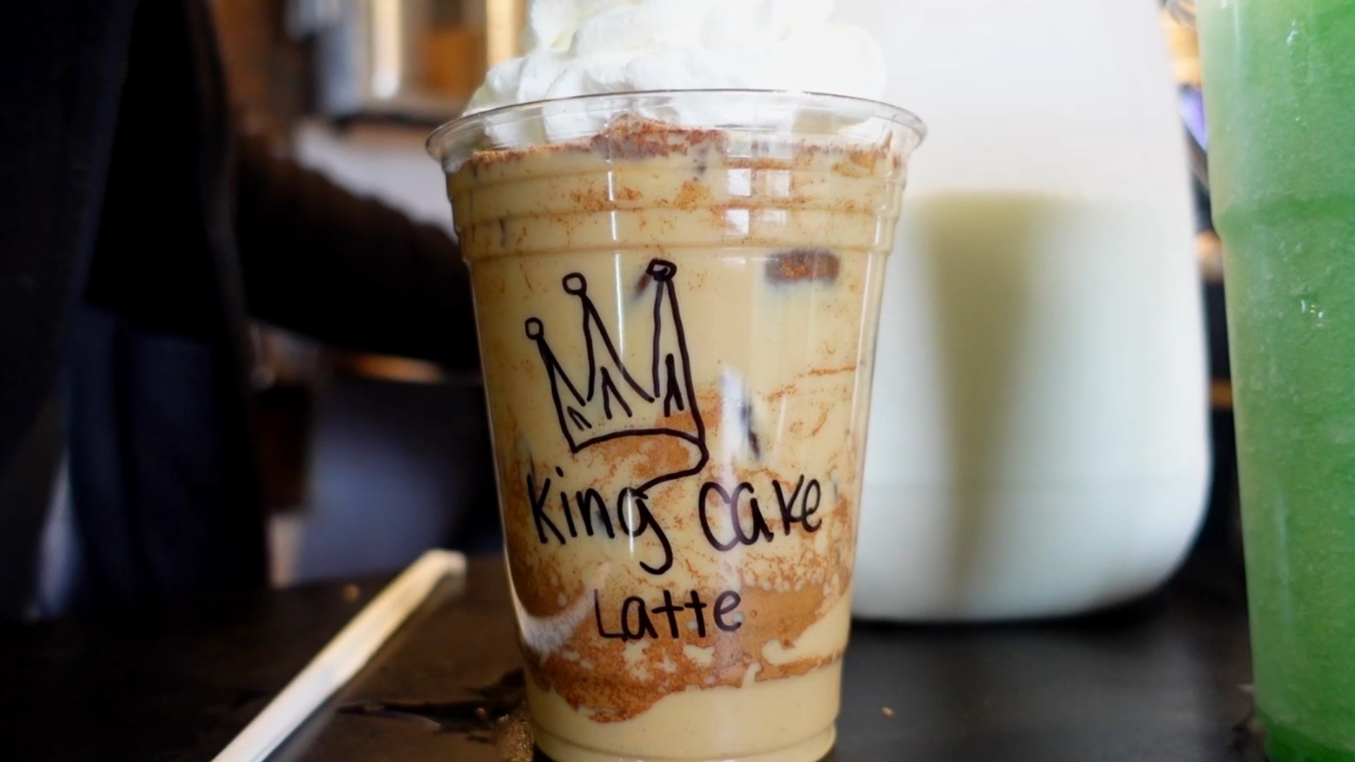 The Cajun Coffee Shack serving King Cake Lattes and unique drinks