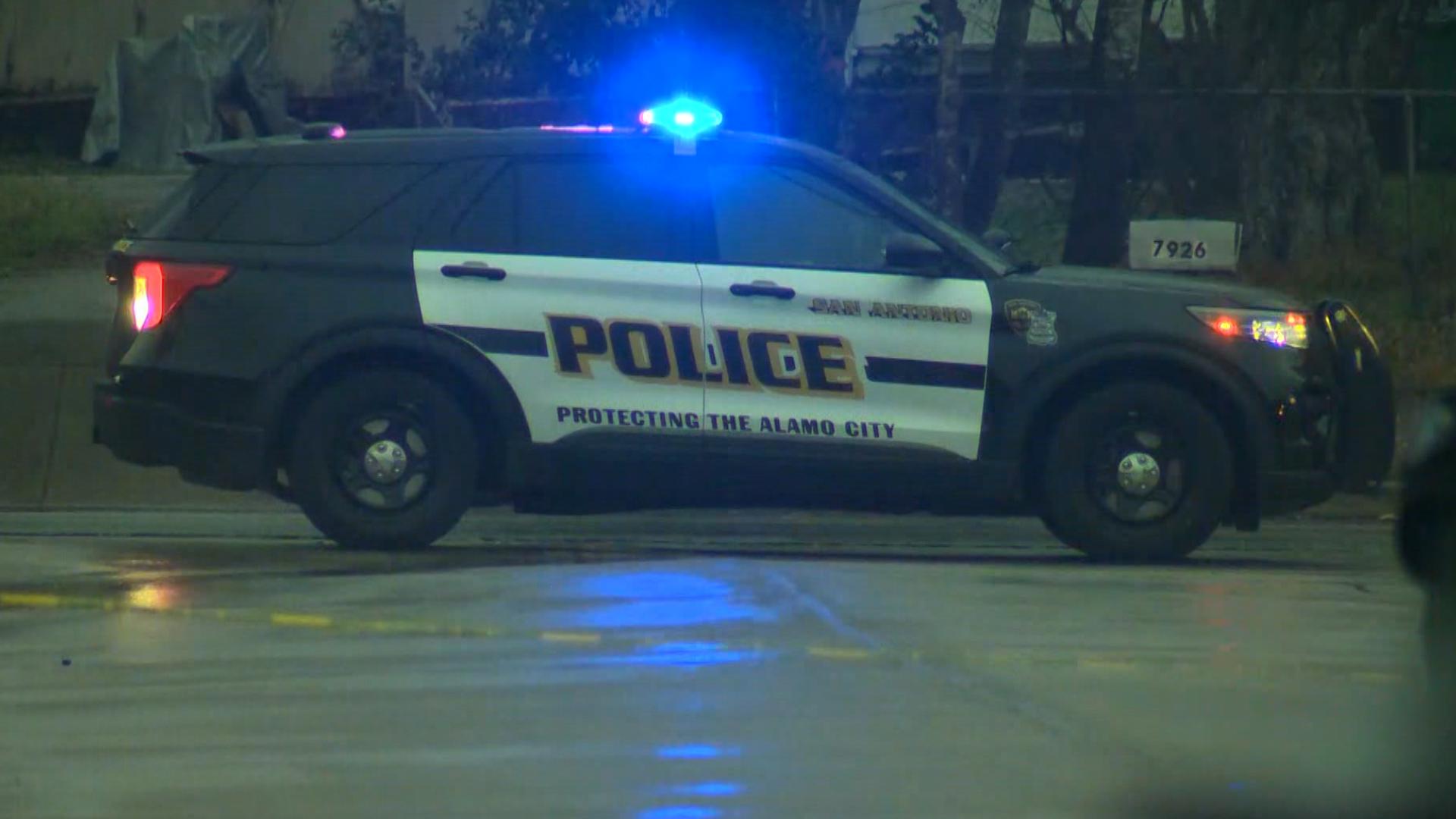 Police say the man was with two teenagers in the front door hallway when a gun was fired.