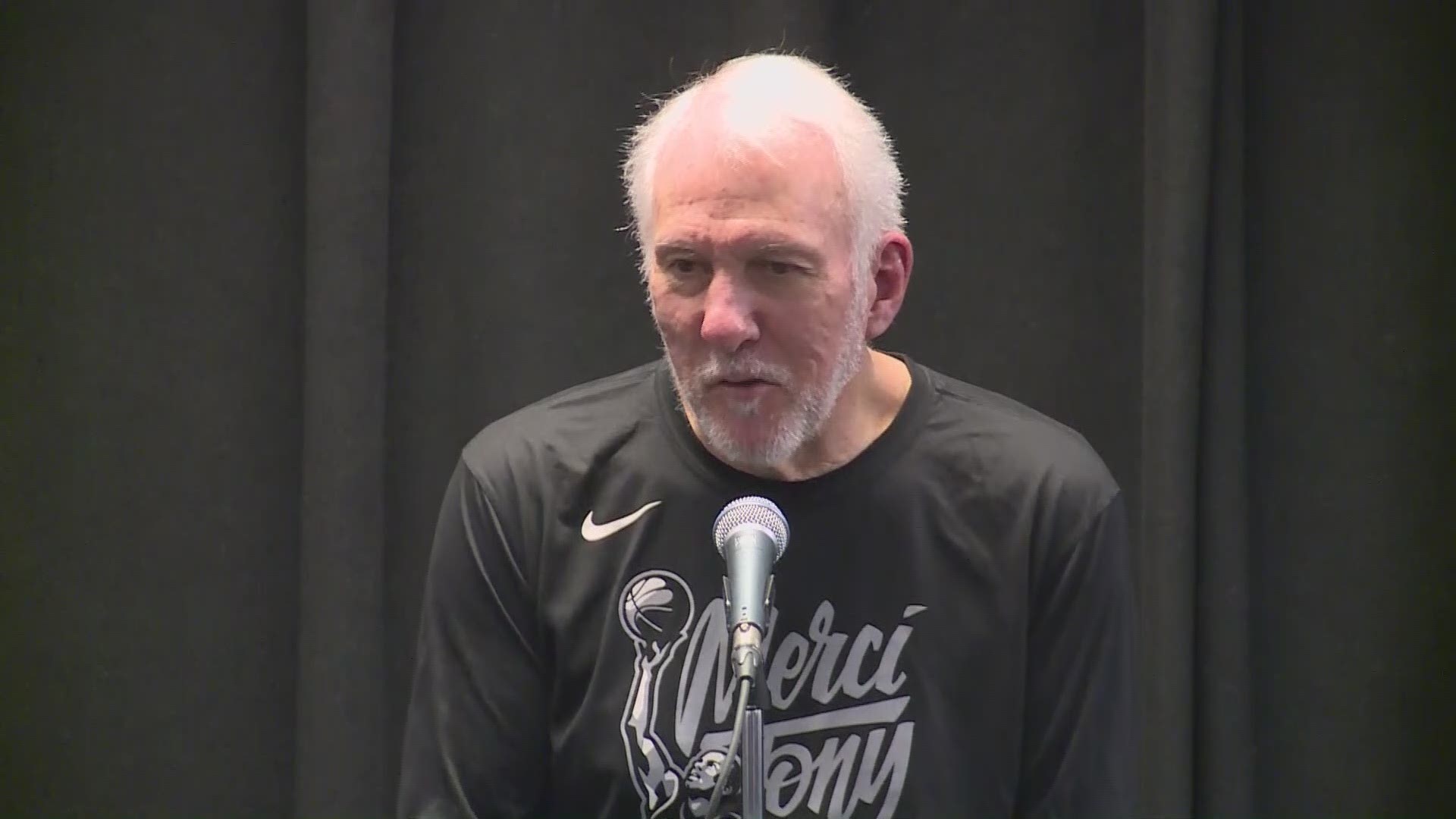 Coach Pop will say "Merci Tony" along with Spurs fans tonight when his jersey is retired. Listen to our full interview with Coach Pop ahead of the game.