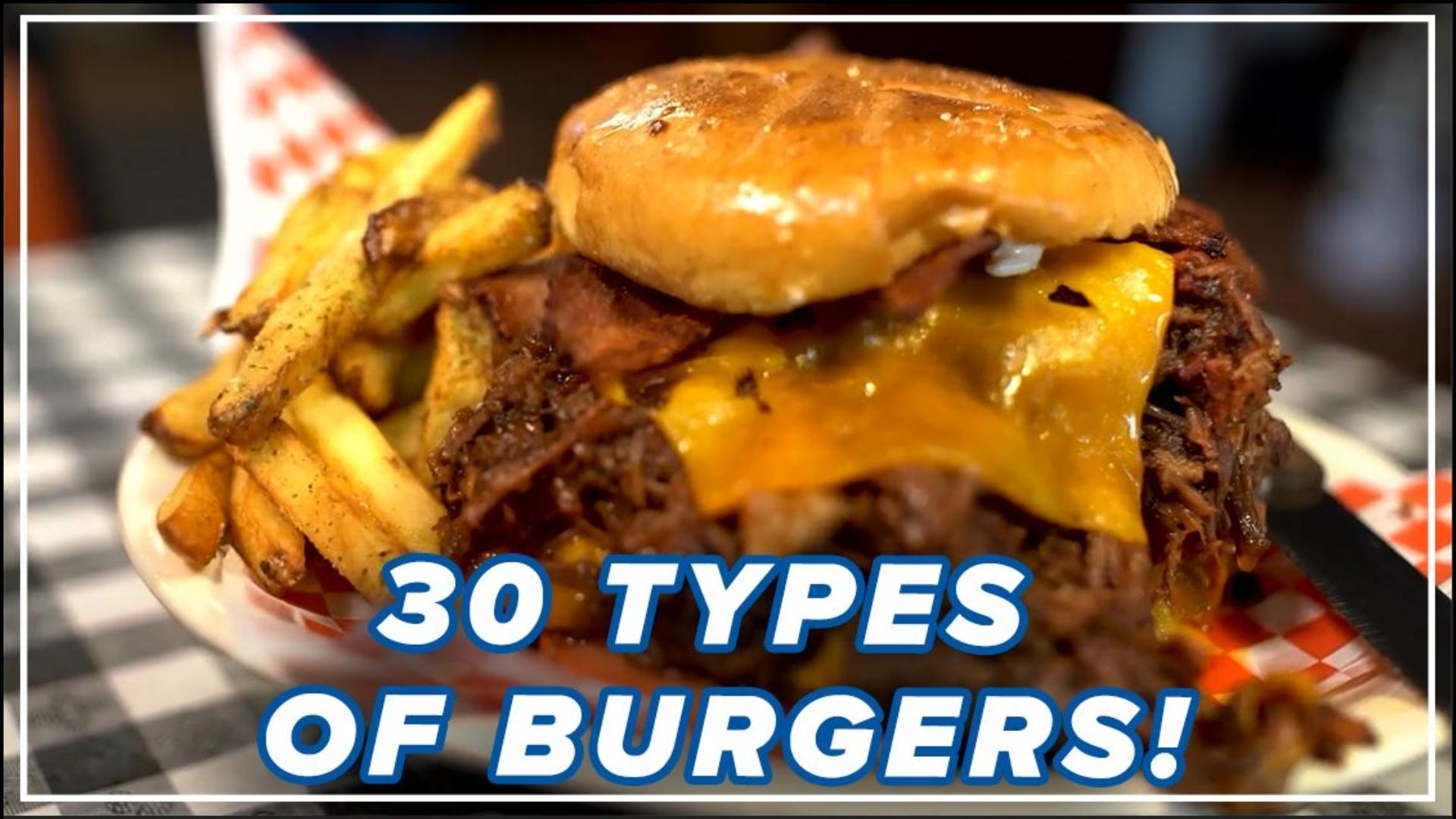 This Pleasanton Road restaurant offers more than 30 different burger options.