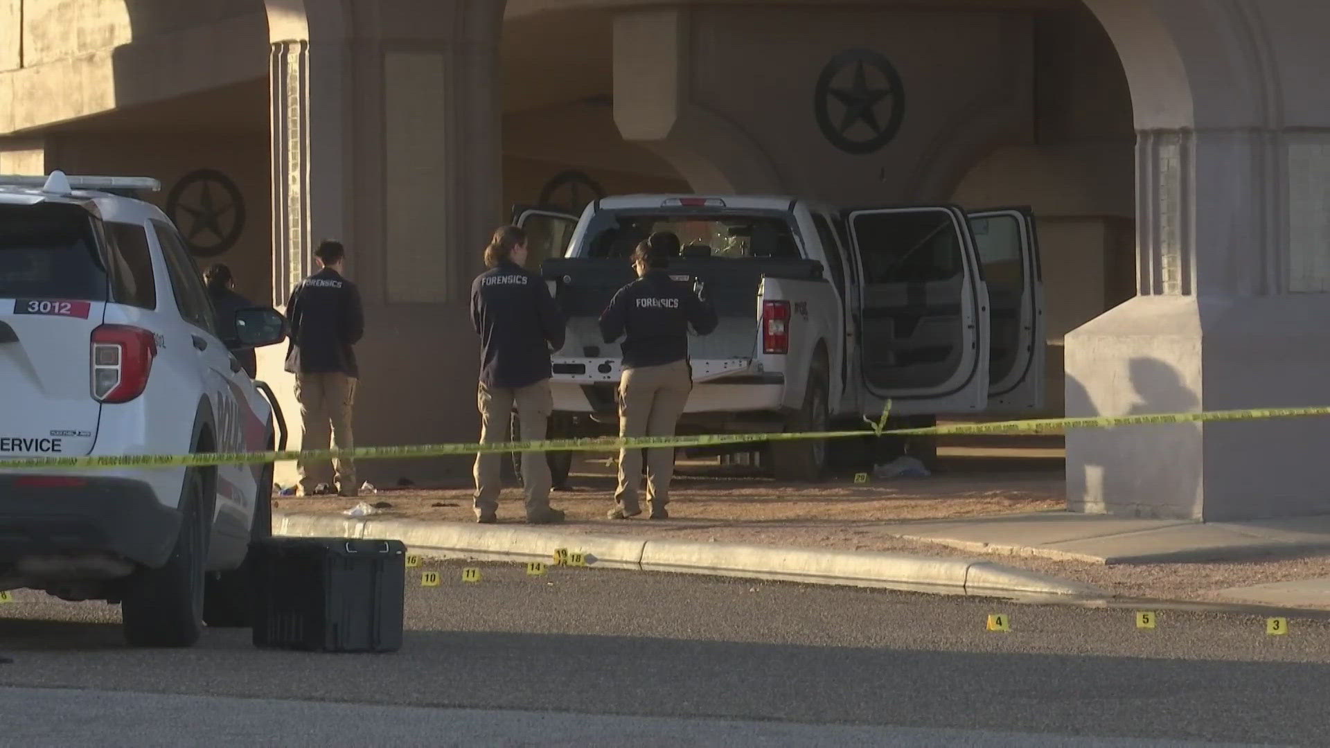 The two officers who were shot were taken to a hospital with non-life-threatening injuries, according to a statement from the Texas Tech Police Department.