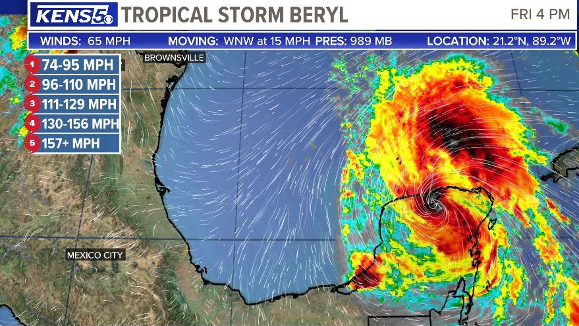 San Antonio is projected to get a few inches of rain early next week, but the exact forecast depends on Beryl’s arrival point on the Texas coast.