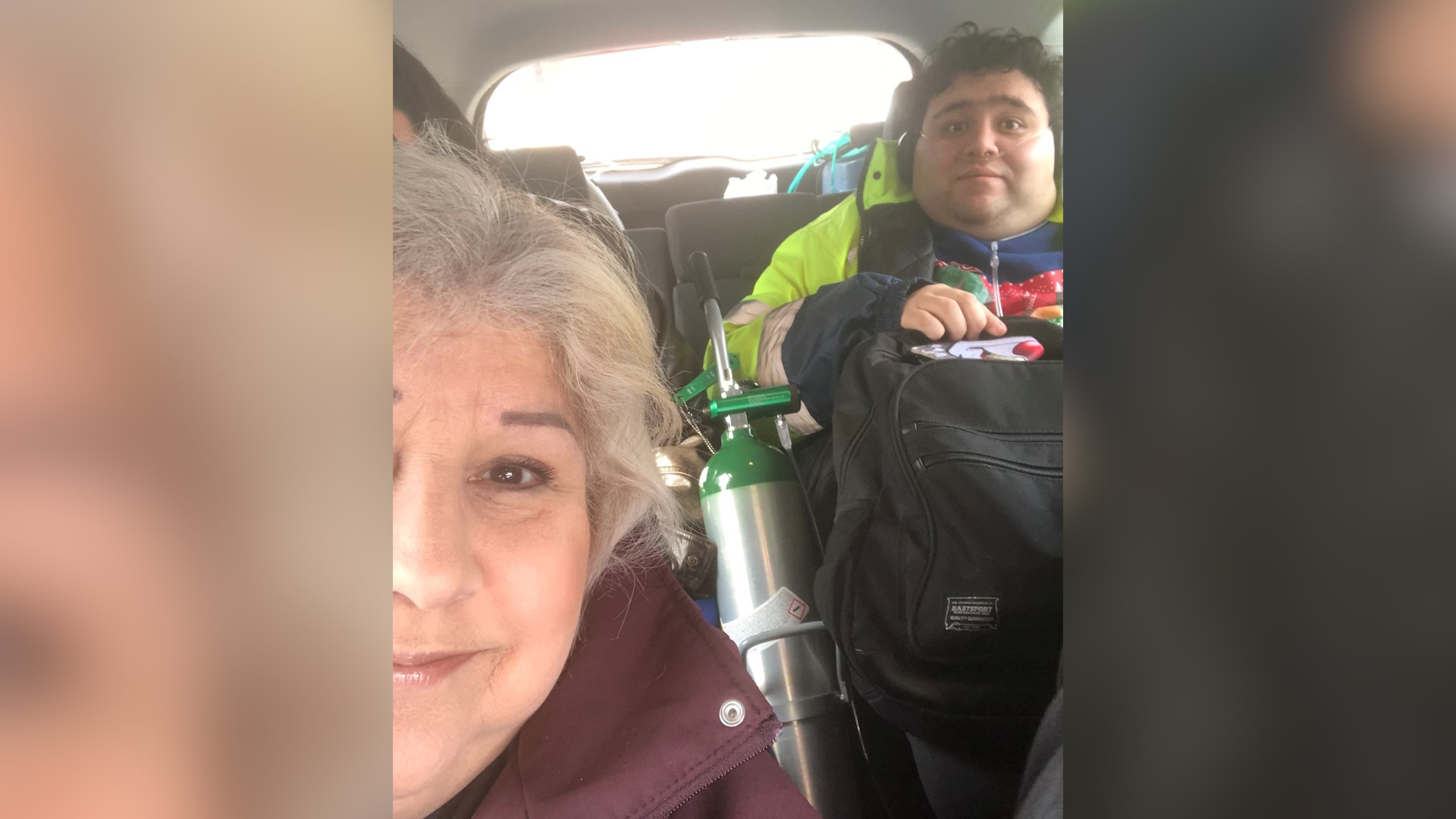 Veronica Degollado said she and her son were low on oxygen when they lost power, and first responders answered their call for help.