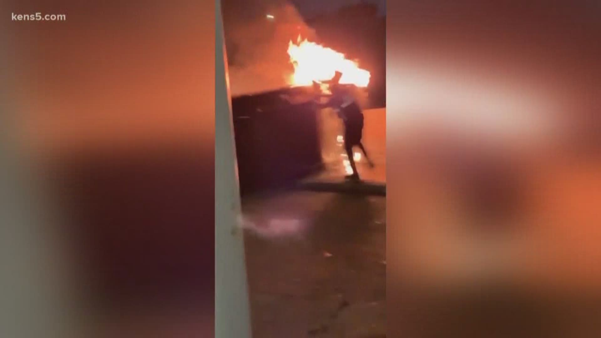 The life-saving actions of an off-duty police officer were caught on camera this morning after he rushed in to save a woman from a fiery crash on the northwest side. Tonight we're learning that two other men were also there to help. Eyewitness news reporter Vanessa Croix joins us live to tell us what happened when the camera wasn't rolling.