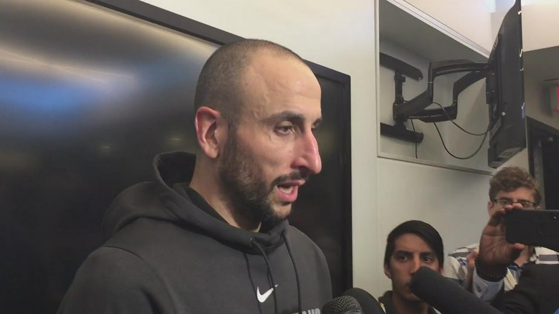 Manu talks about the Spurs' win over the Kings on Sunday night