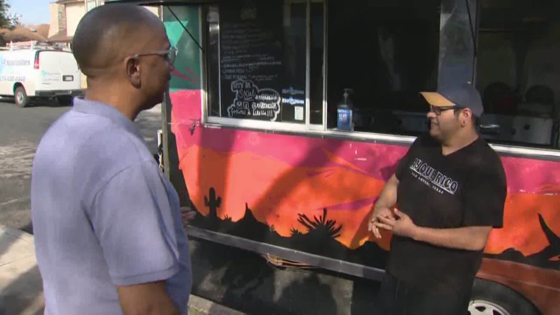 Marvin Hurst talks to the owner of the Ay Que Rico Food Truck about what inspired him to start his business.