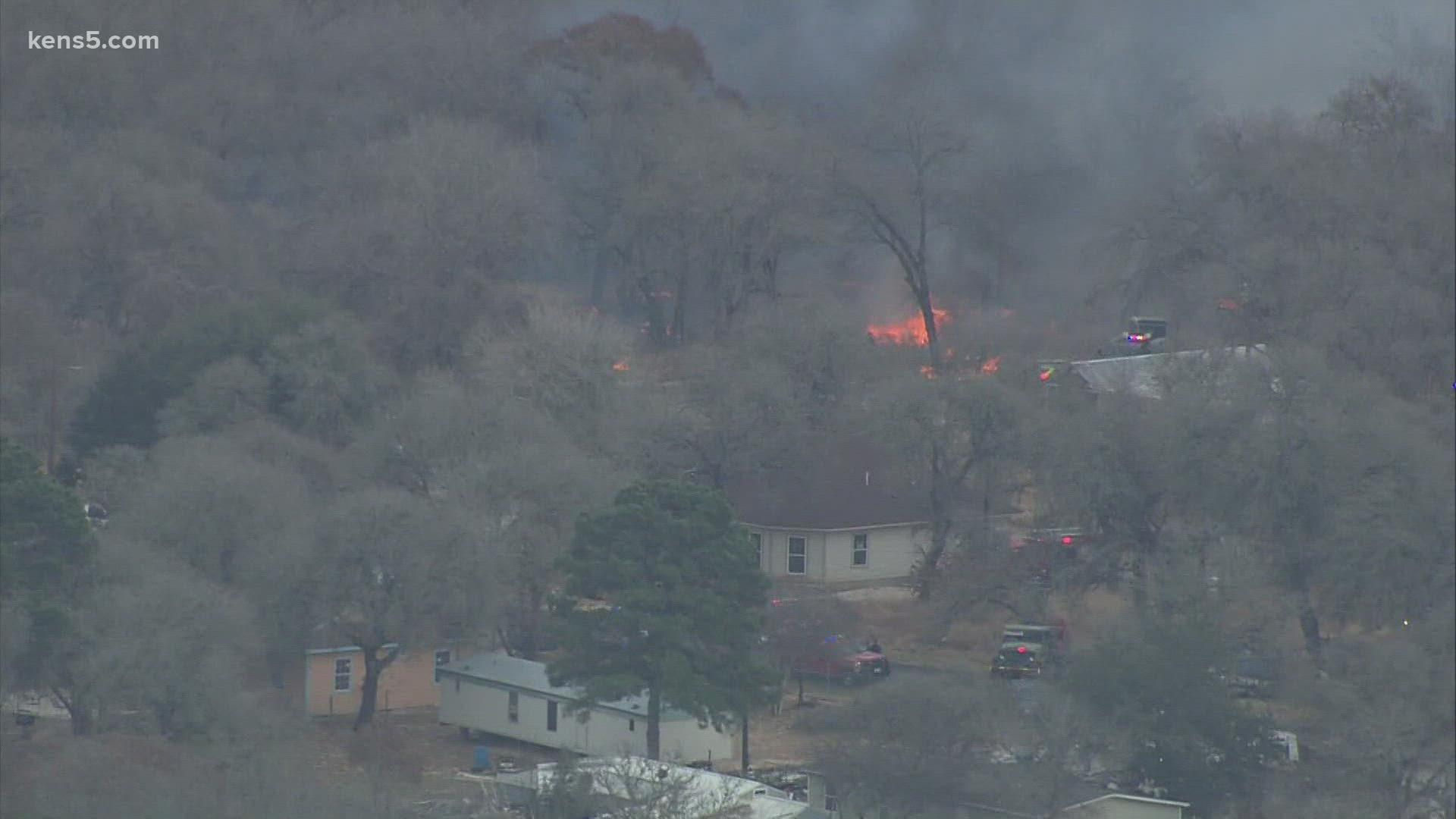 Board members from Southside ISD have been going around to check on students as the fire raged on the south side Thursday evening.