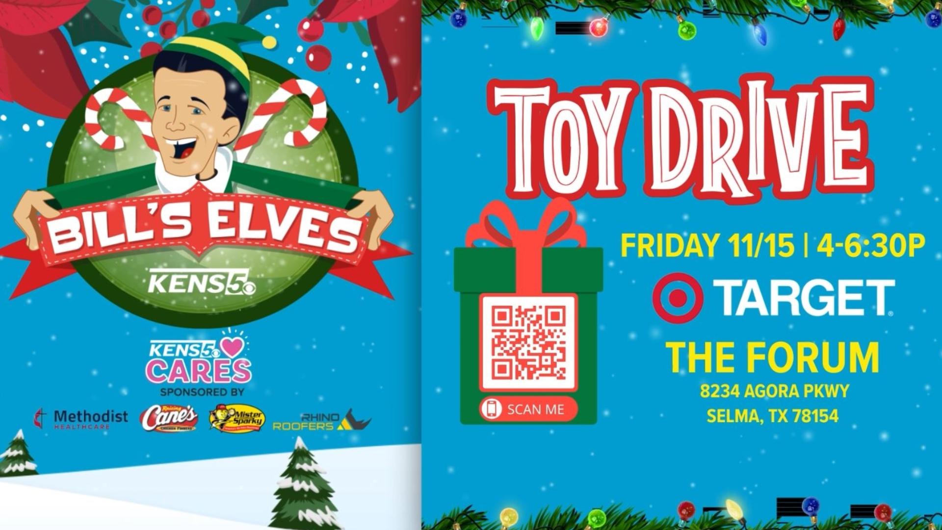 Bill's Elves Toy Drive - Dropoff Event on Nov. 15, 2024