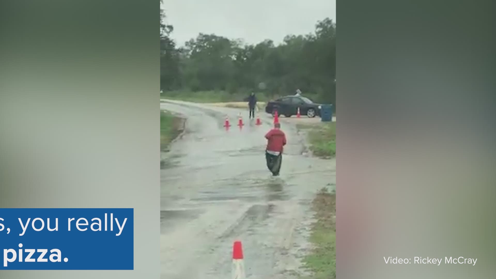 Rickey McCray posted a viral video Tuesday that resonated with Texans, who have been dealing with plenty of flooded roads with all the recent rains.