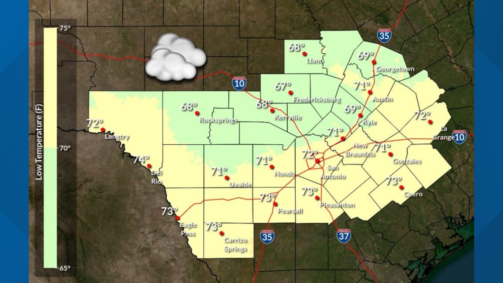 Severe thunderstorm watch cancelled, scattered afternoon showers and