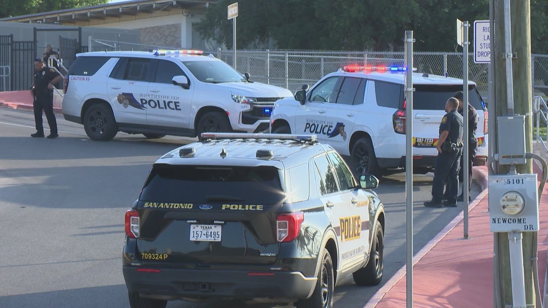 Officers responded to Glenoaks Elementary School just after 7 a.m. Thursday for reports of a body found.