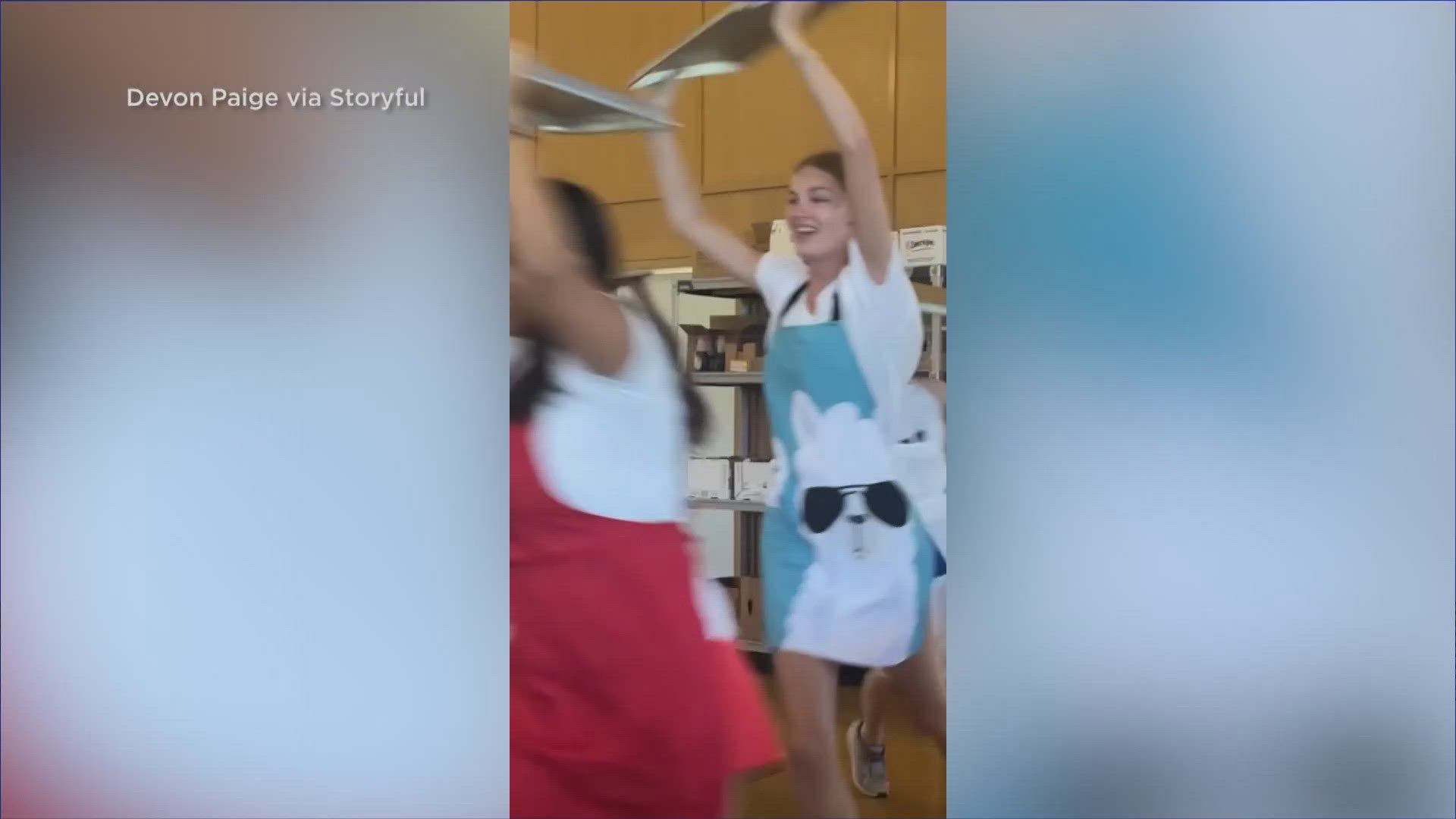 A Camp Mystic nurse shared video of staff entertaining campers at Camp Mystic before the devastation as well as the stark aftermath as campers were evacuated.