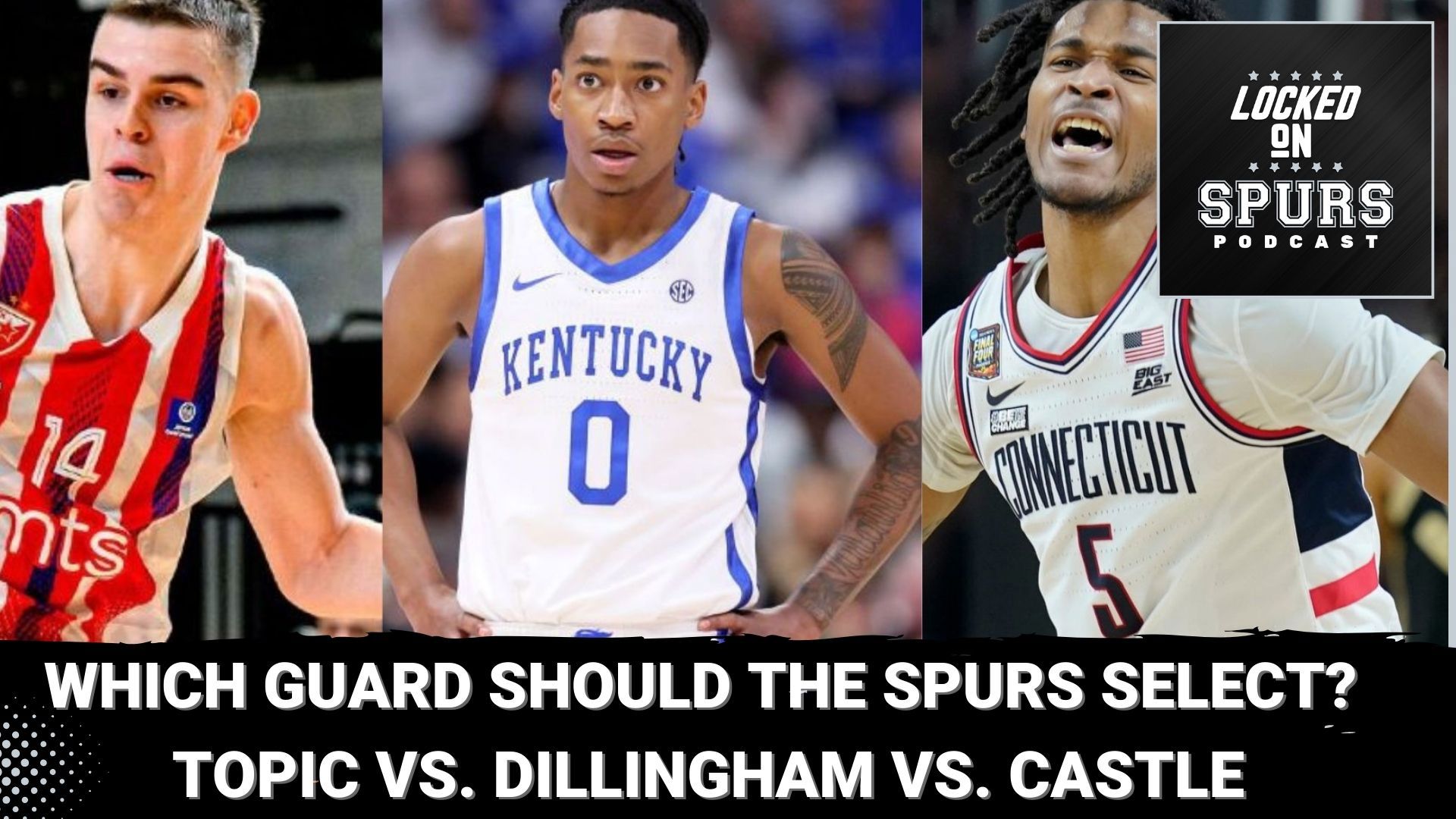 Which one of the top-rated guards in the NBA Draft pool should the Spurs select?