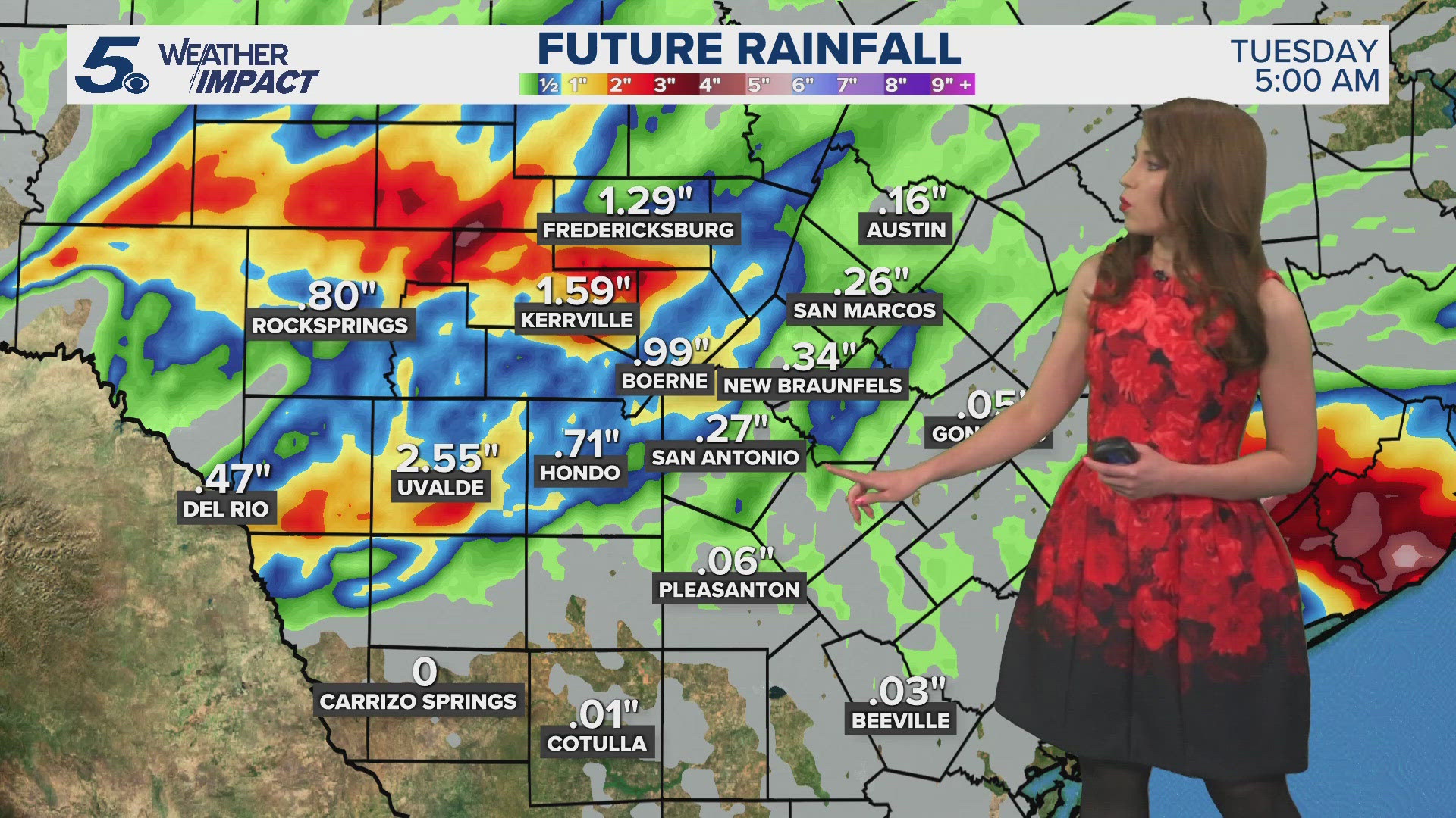 South Texas is under a marginal risk for severe weather Monday and Tuesday.