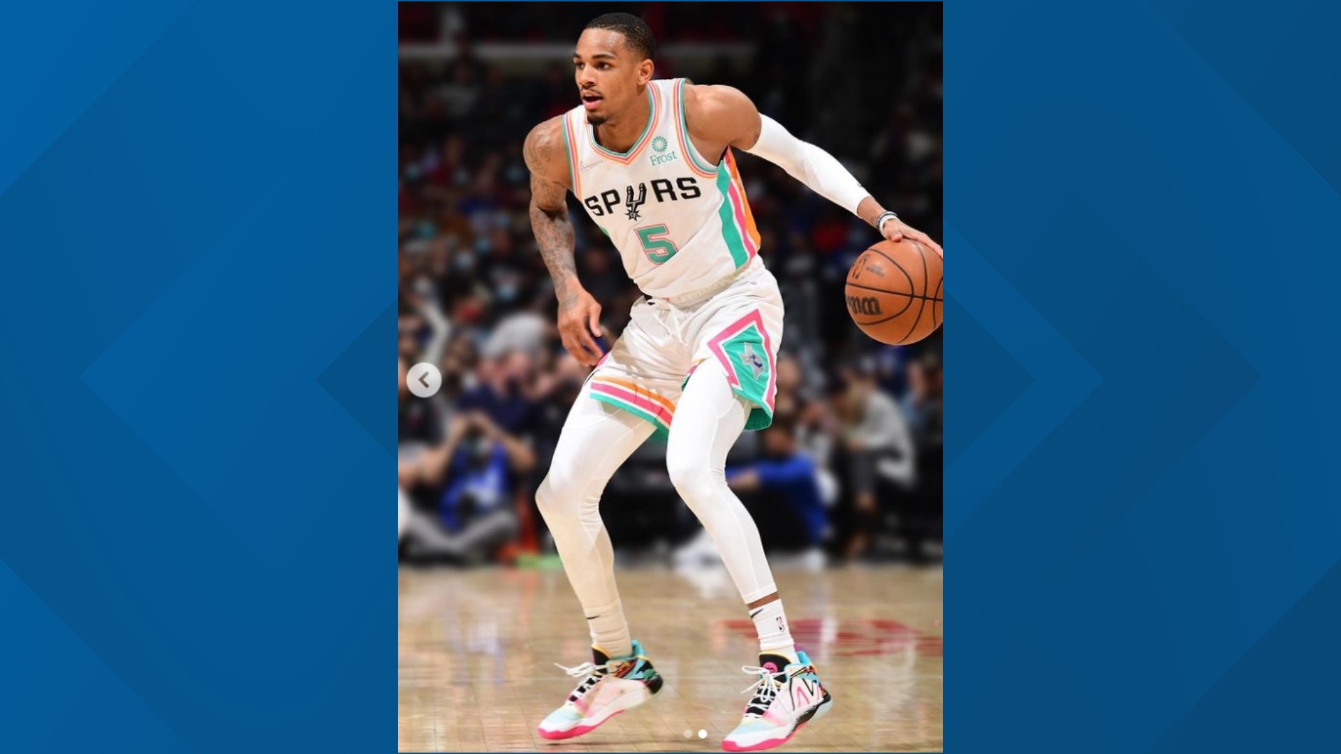 spurs fiesta jersey dejounte murray