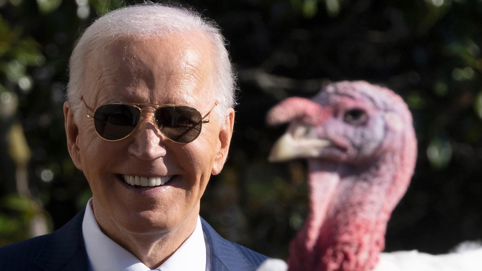 President Biden commented on his time in office, as he carried out the final turkey pardon of his presidency.