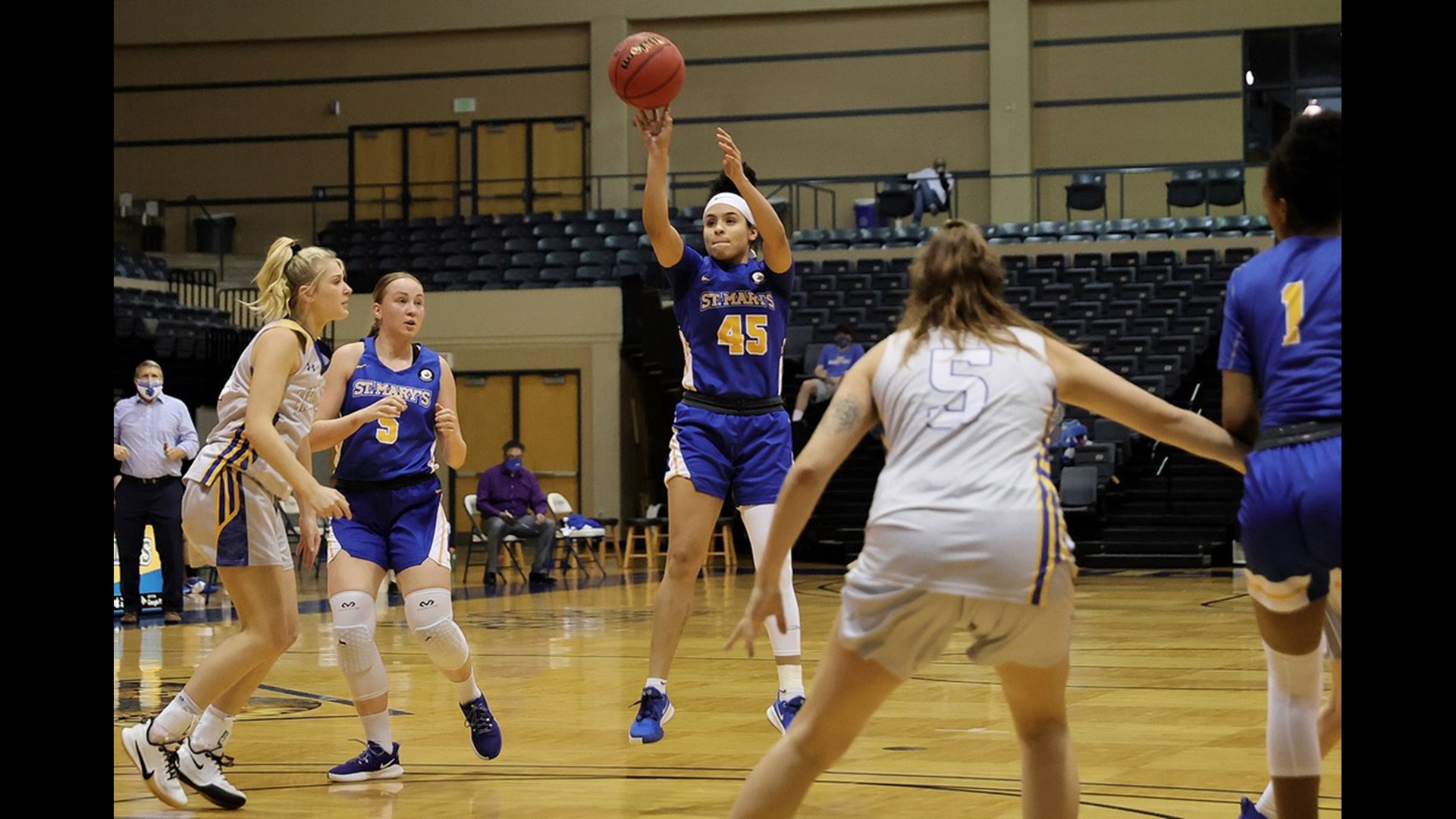St. Mary Rattlers St. Mary's University Rattlers women's basketball team defeats Angelo ...
