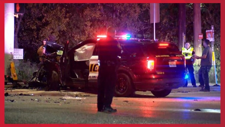 San Antonio Police Officer Hospitalized After Crash | Kens5.com