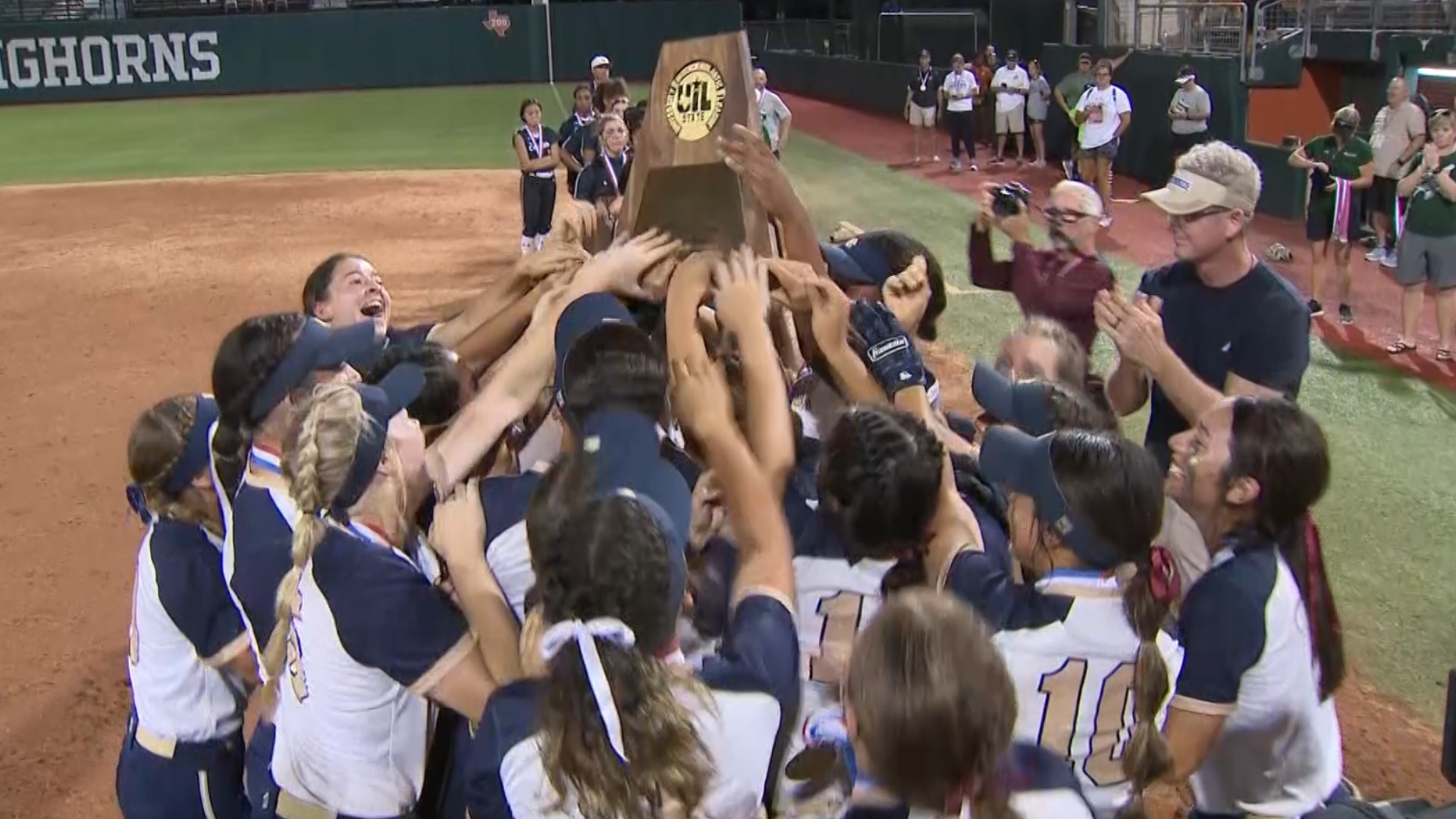 History was on the line in Austin on Saturday night. But the Sandra Day O'Connor High School softball team is now state champions!