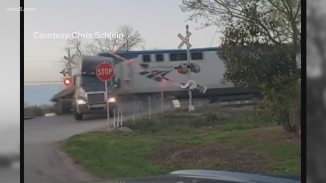 Cell phone video captures Amtrak train plowing through semi truck