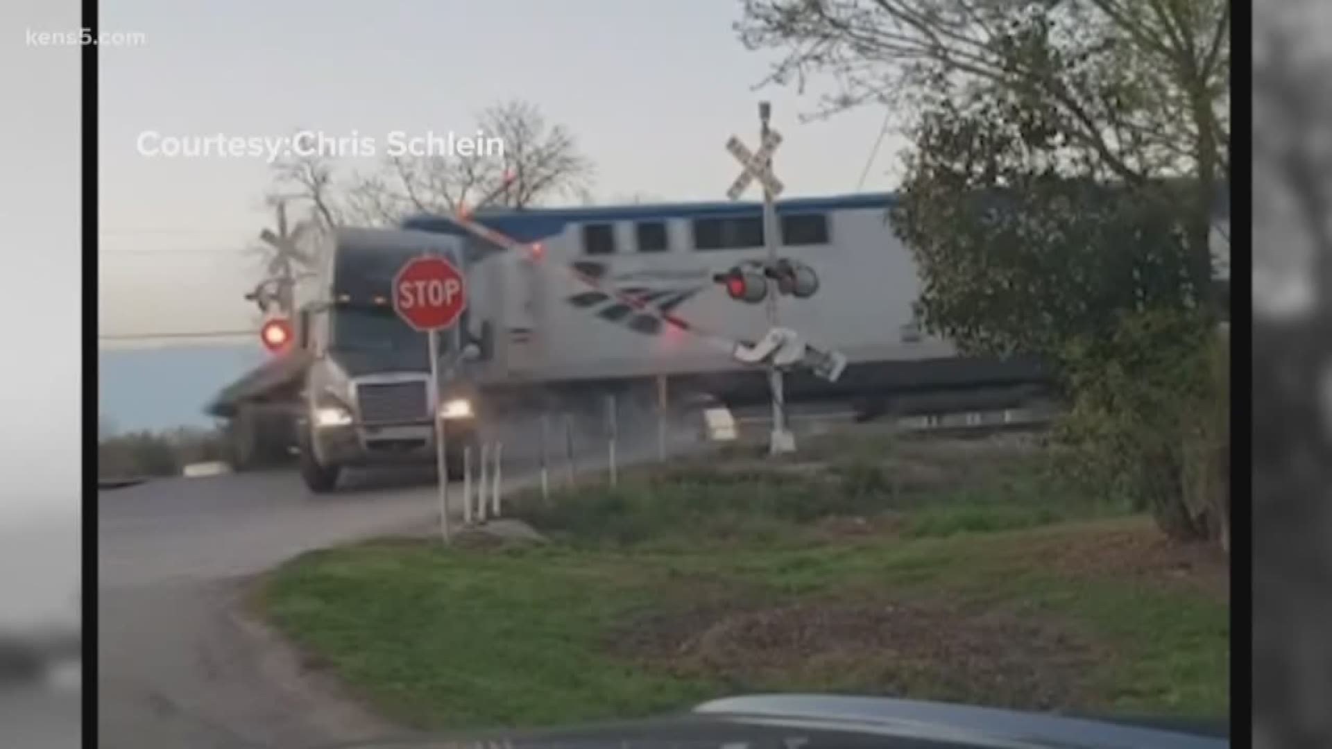 No one was injured in the incident, which occurred in Cibolo shortly before 8 a.m. According to Amtrak, there were 116 passengers on board.