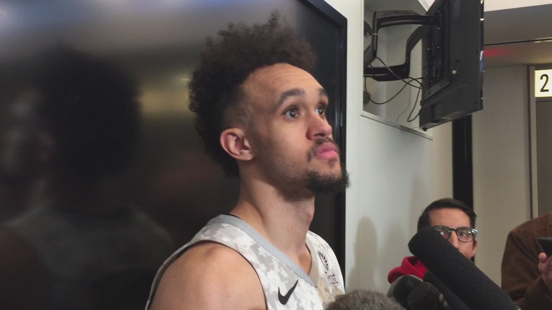 Spurs point guard Derrick White talks about playing the Golden State Warriors