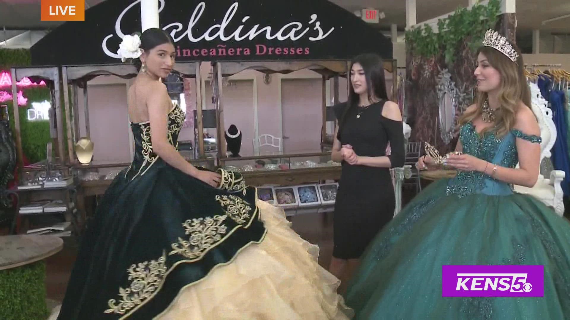 Galdina's Dresses is a family business with a local history and wide selection of quinceañera dresses