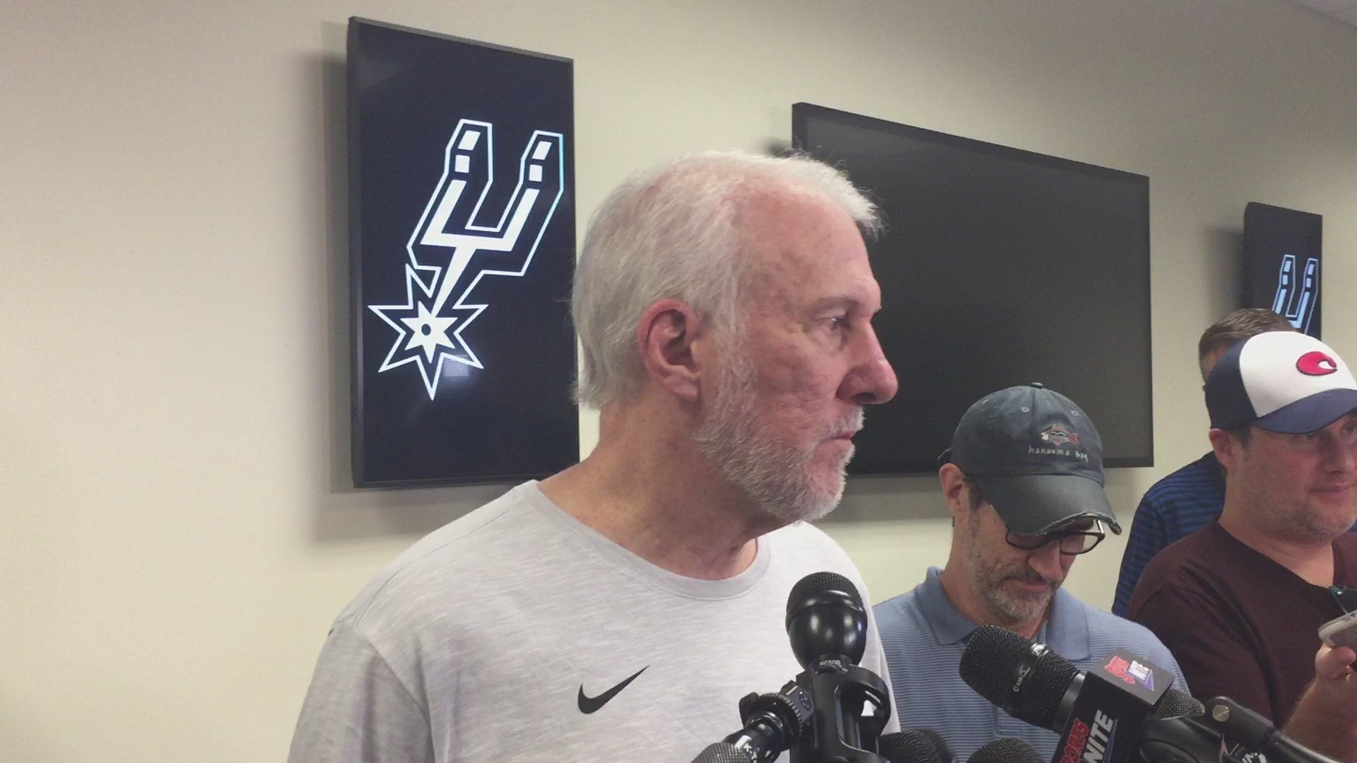 Spurs coach Gregg Popovich talks about the 2018-19 season, which ended Saturday with a Game 7 loss to the Denver Nuggets.