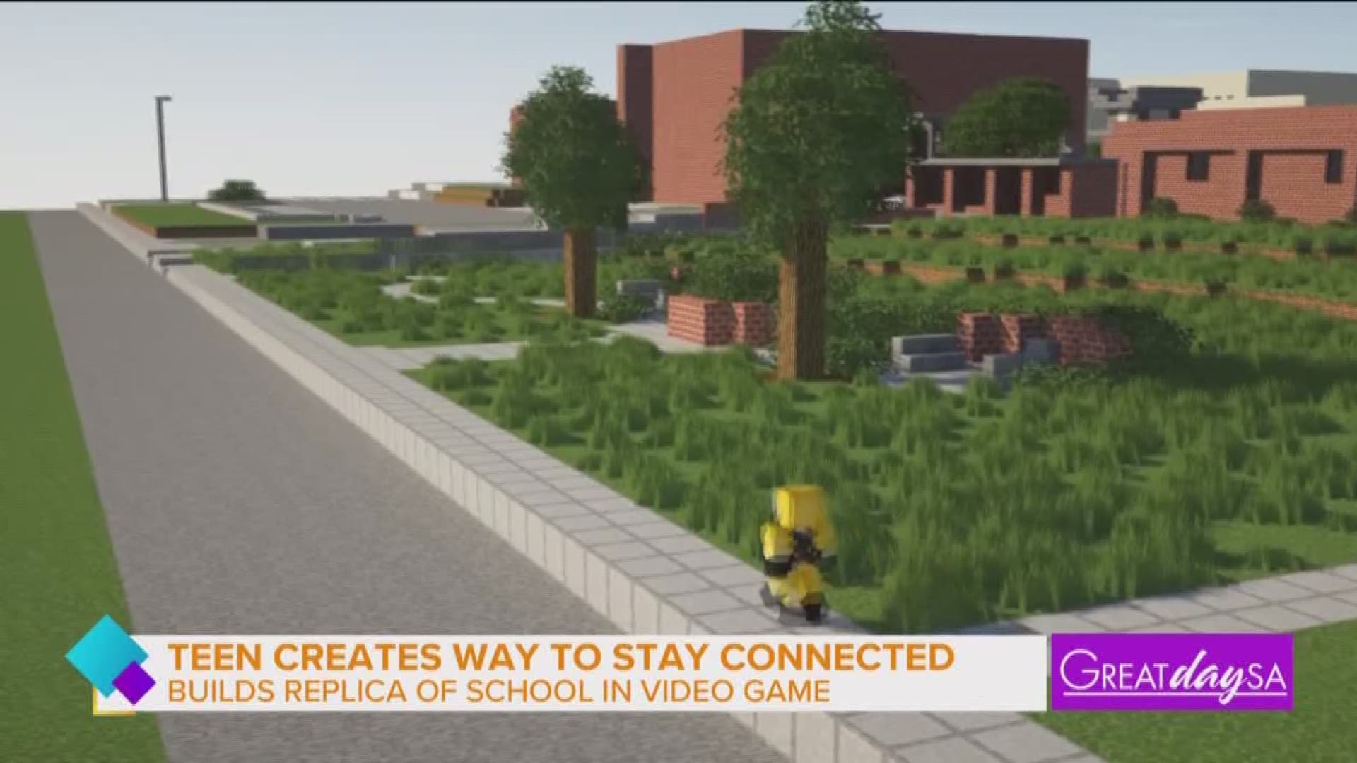 San Antonio teen builds replica of school in video game for his classmates