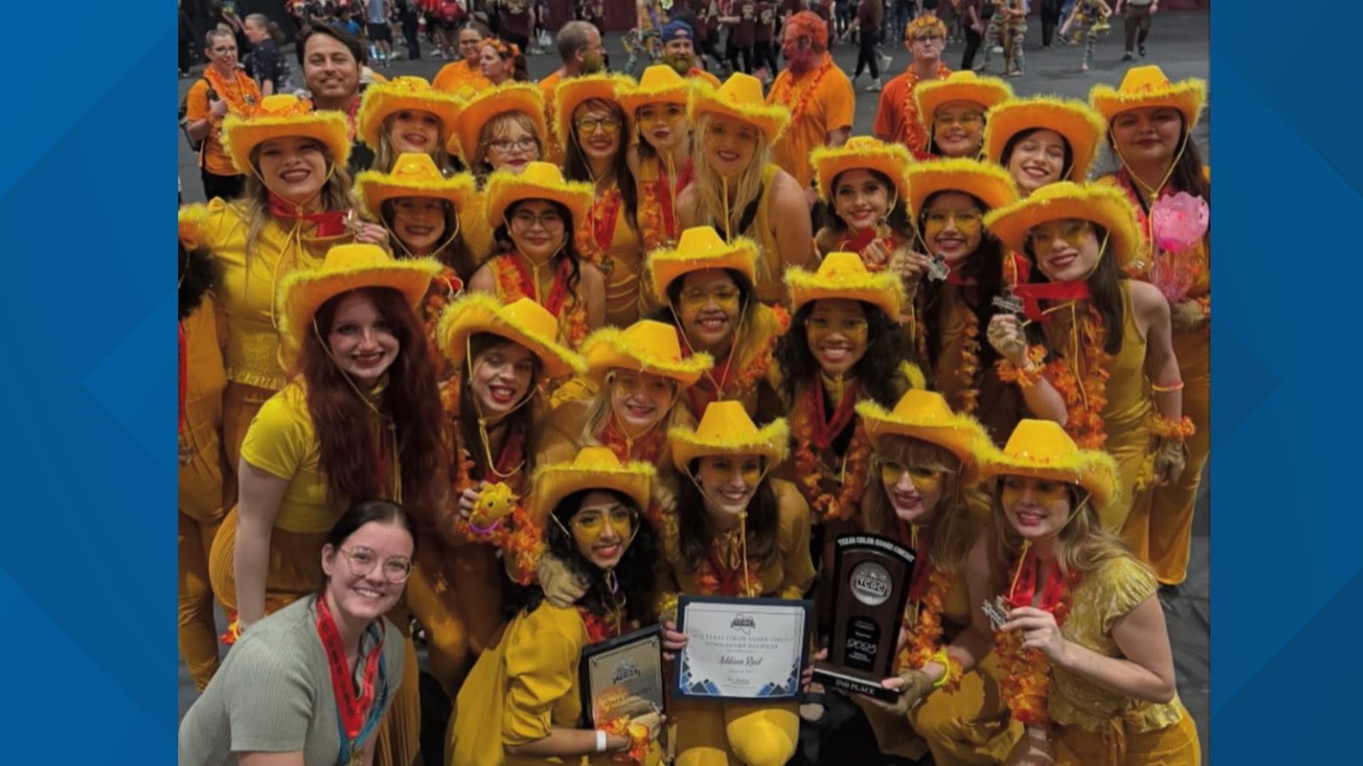 Amazing Colouring In Veterans Memorial wins bronze at Texas color guard contest | kens5.com