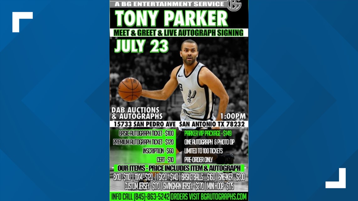 Tony Parker Autographed San Antonio Spurs Black Mitchell & Ness Swingm – BG  Autographs