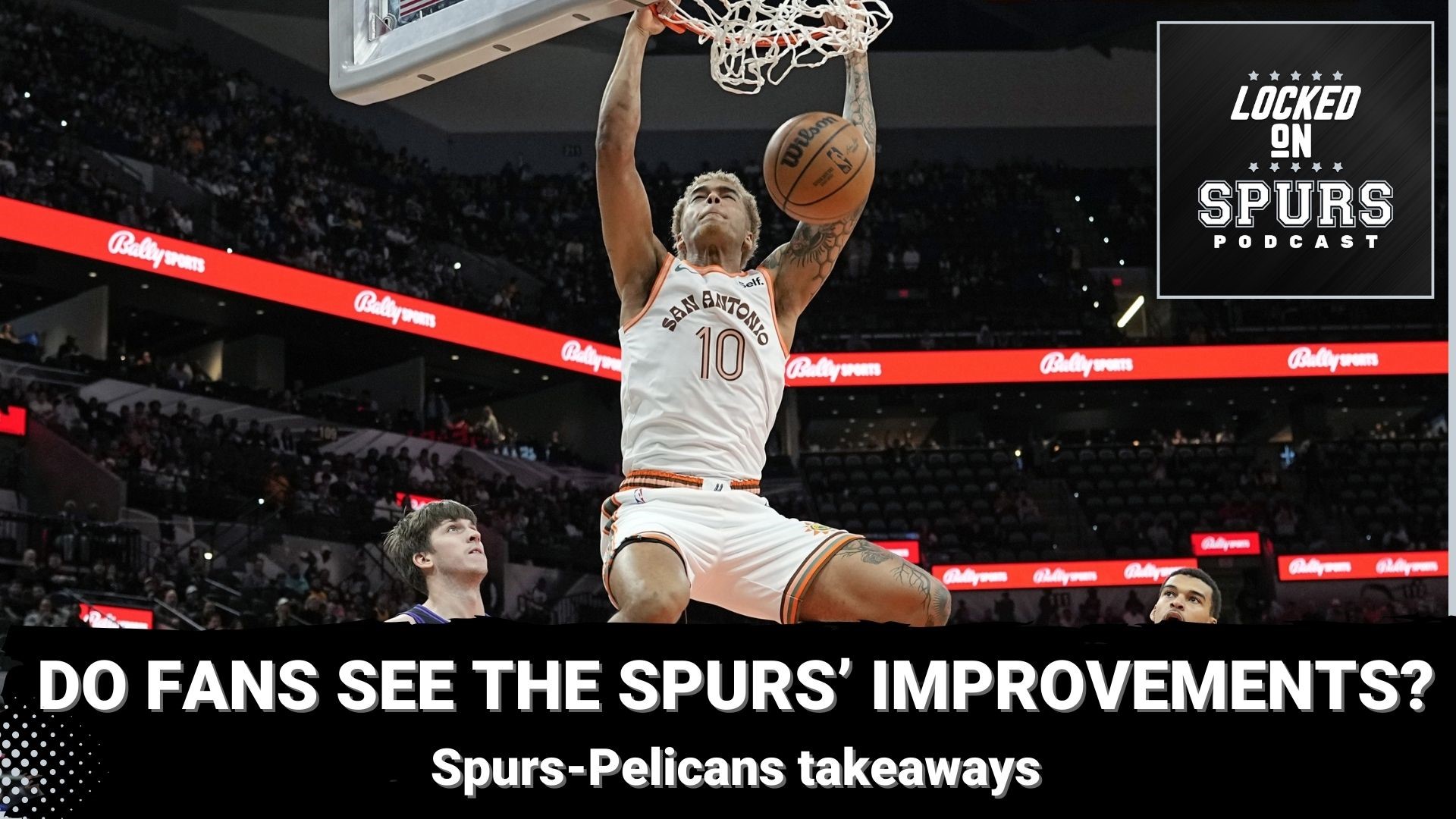 The Spurs are making small positive strides but are the fans seeing the team's growth?