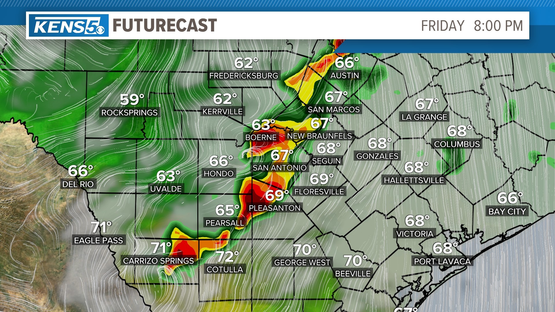 San Antonio Weather When do storms arrive Friday night?