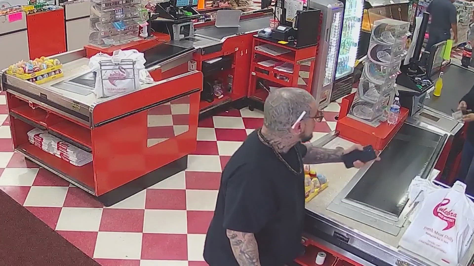 Search continues for man suspected of shooting up meat market on
