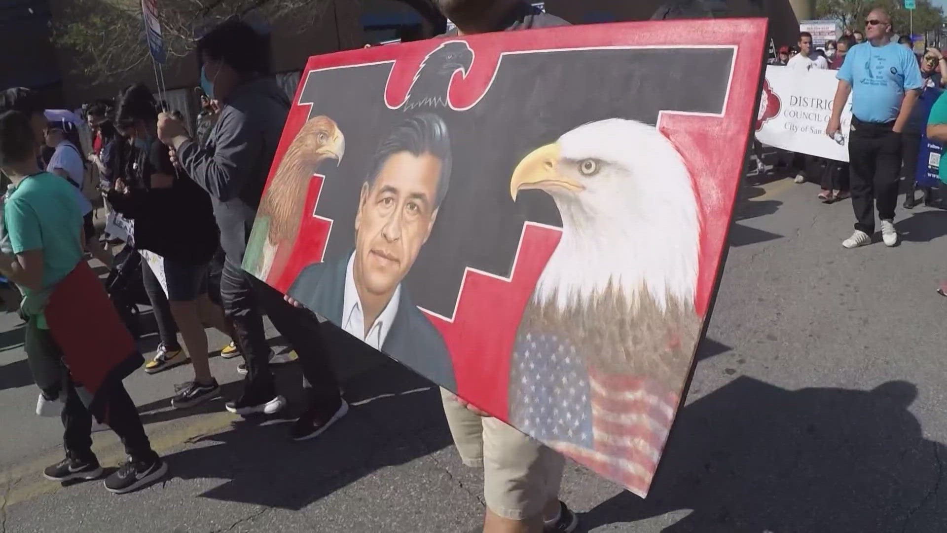 28th anniversary of the Cesar E. Chavez march in San Antonio