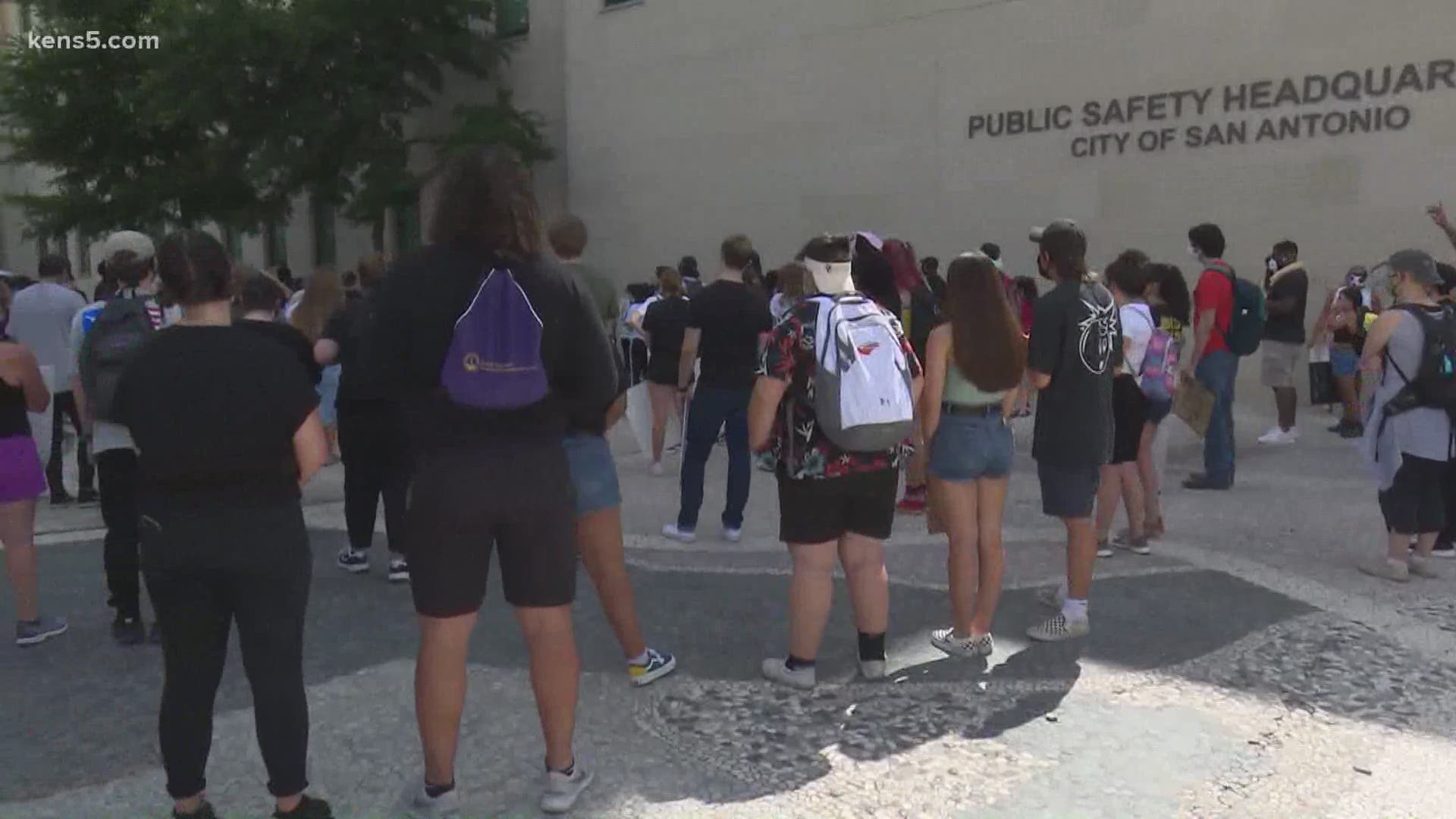 The rally against racial injustice continues once again on the streets of downtown .