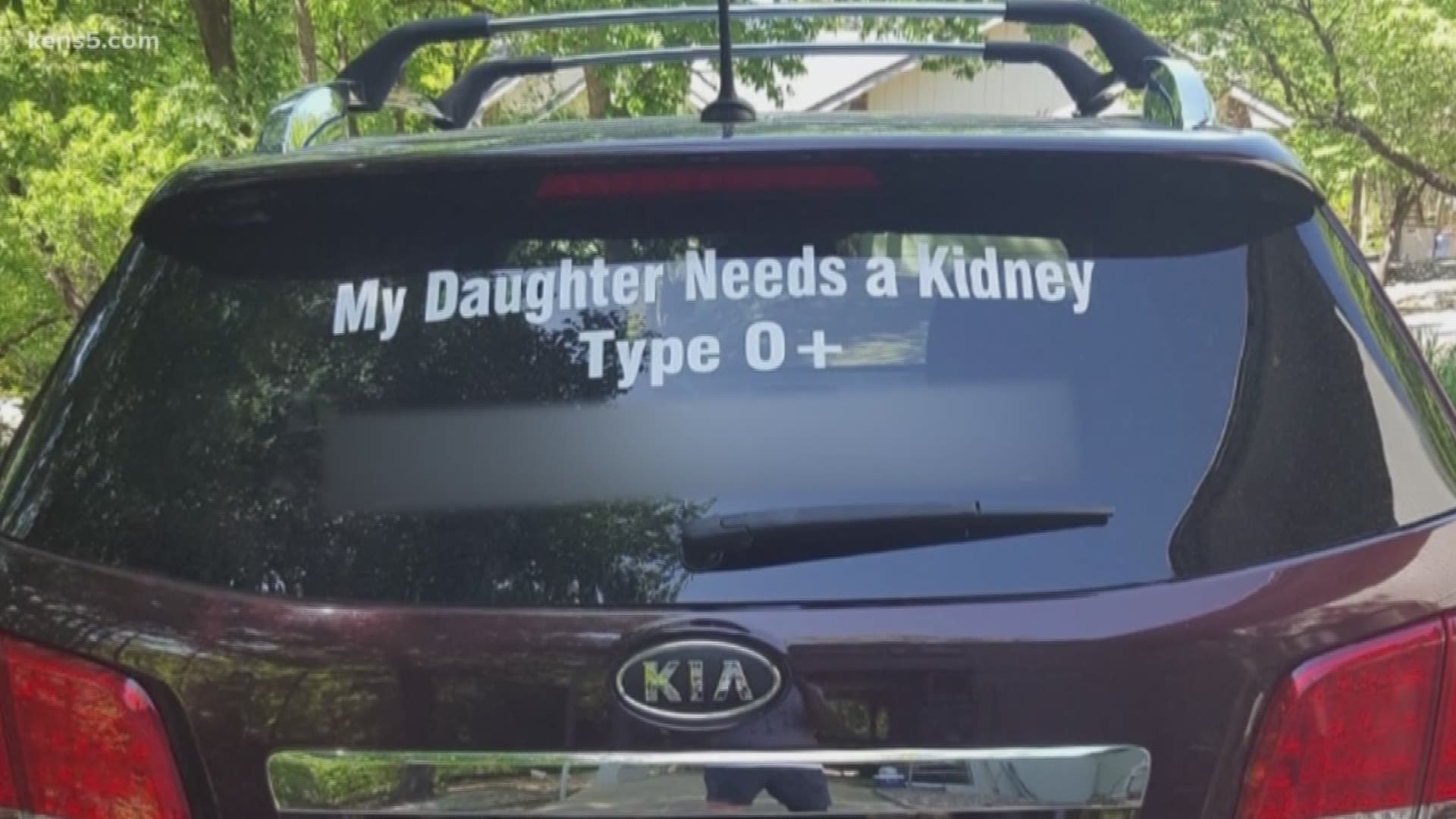 A local family went above and beyond to help their loved one receive a life-saving organ transplant by using a car decal to reach as many people as possible.